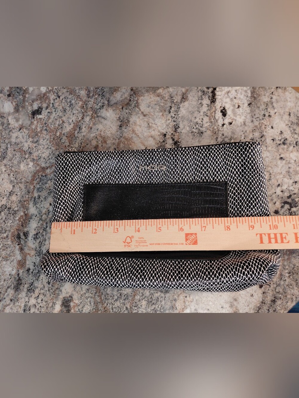 MOR See Through Black and White Makeup/Toiletry Bag Pouch - Picture 7 of 11